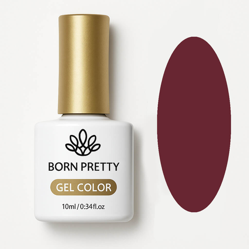 Born Pretty Gellak 10ml Kleur Donkerrood 057