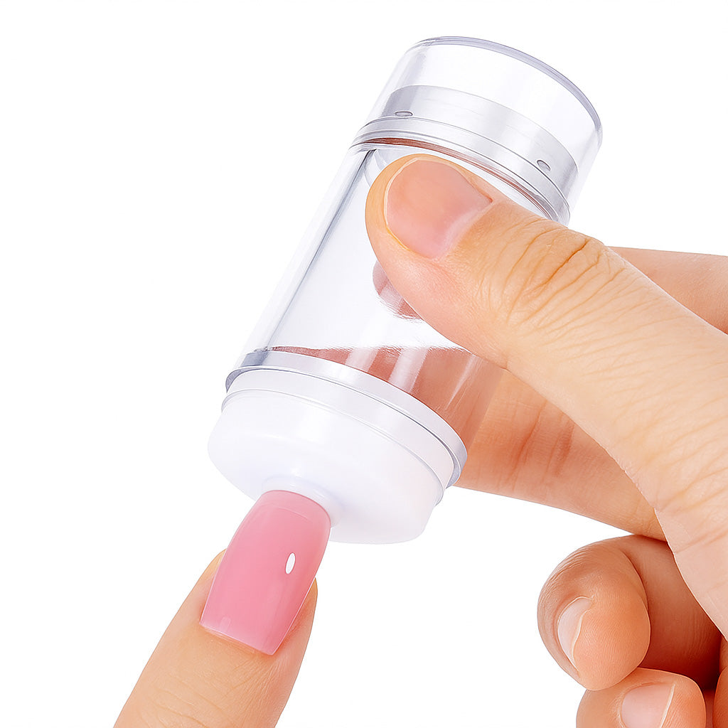Manicure Stempel Tool met Dubbele Siliconen Kop