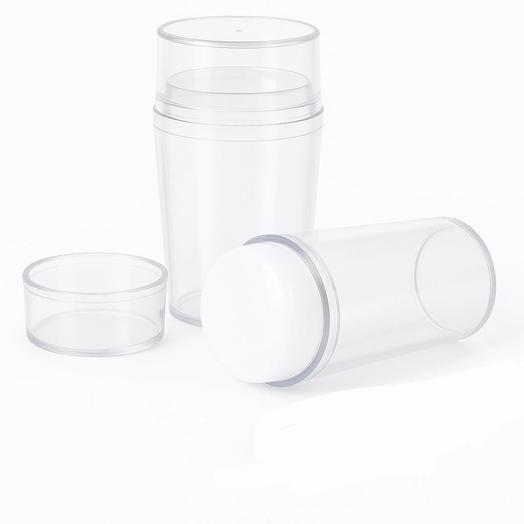 Manicure Stempel Tool met Dubbele Siliconen Kop