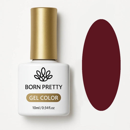 Born Pretty Gellak 10ml Kleur Donkerrood 058