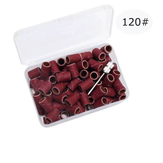 Schuurrolletjes Ring Grit 120 (medium) 100 stuks